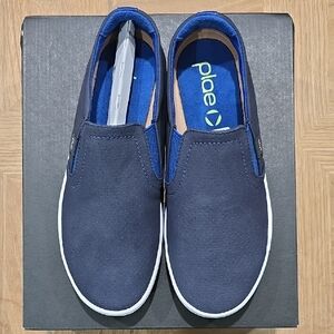 Men's Navy Blue Slip-On Shoes